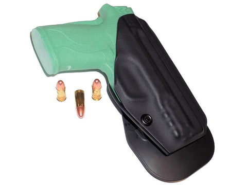 Aggressive Concealment OWB outside Kydex Paddle Holster Smith & Wesson M&P 2.0 45 acp 4.6 full size model