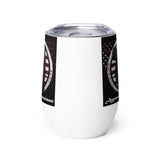 Aggressive Concealment logo Wine tumbler