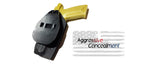 Outside the waistband Kydex Paddle Holster fits Ruger 57