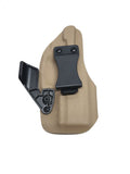 Aggressive Concealment Right Hand Inside carry IWB kydex holster in custom color Flat Dark Earth Fall