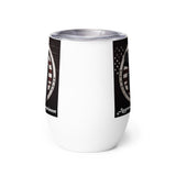 Aggressive Concealment logo Wine tumbler