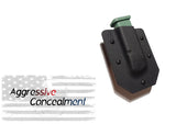 Aggressive Concealment SA9119SMP Kydex Single Mag Pouch for Springfield 911 9mm magazine