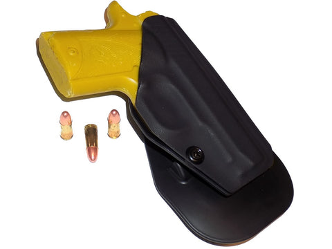 Aggressive Concealment outside the waistband paddle holster for Kimber